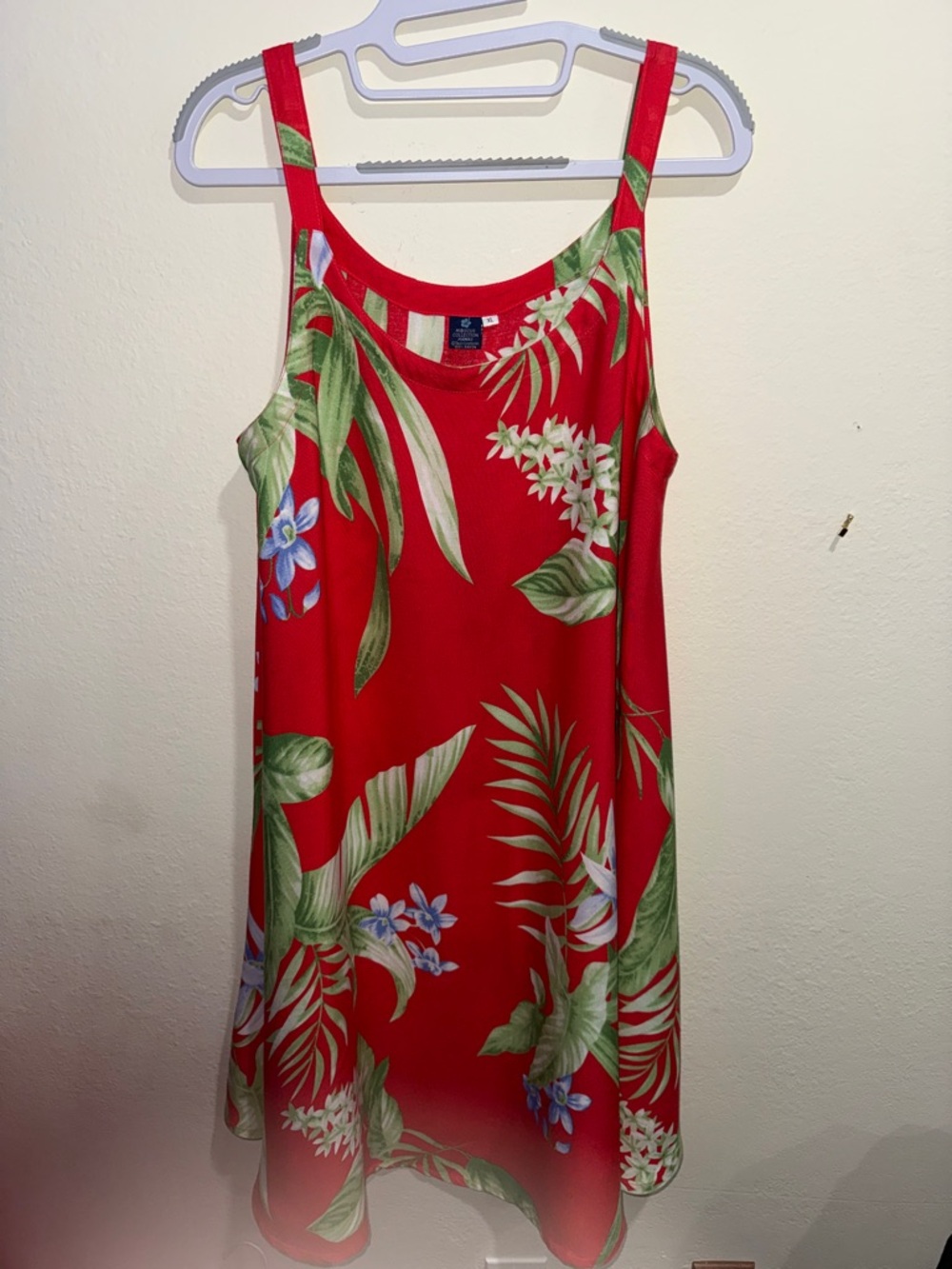 Red Tropical Floral Sundress
